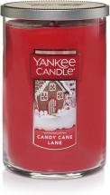 Yankee Candle Large Jar 2 Wick Candy Cane Lane Scented Tumbler Premium Grade Candle Wax