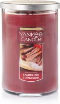 Yankee Candle Large 2-Wick Tumbler Candle, Sparkling Cinnamon
