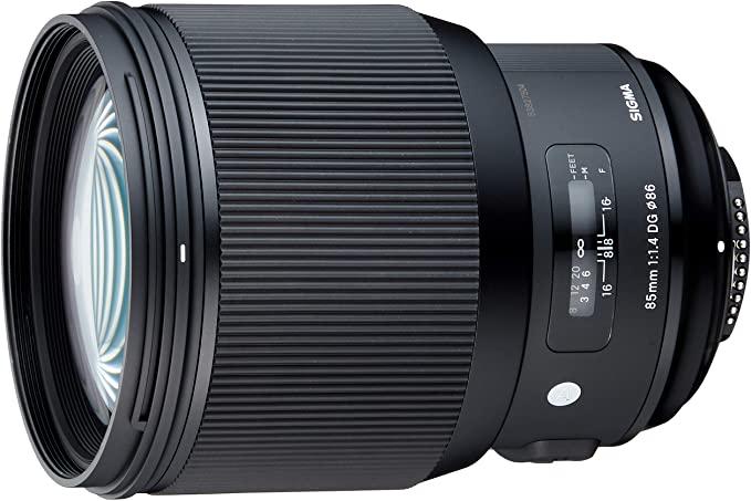 Sigma 321955 85 mm F1.4 DG HSM Art Nikon Mount Lens - Black