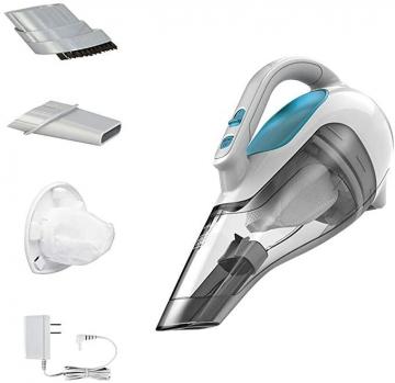 BLACK+DECKER dustbuster Handheld Vacuum ION Hand, Cordless, Flexi Blue/ Grey White