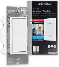 Enbrighten Add-On Switch QuickFit and SimpleWire, In-Wall Rocker Paddle