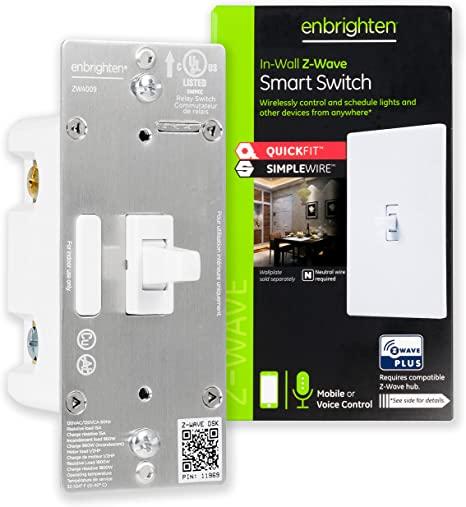 Enbrighten GE Enbrighten Z-Wave Plus Smart Light Switch with QuickFit and SimpleWire
