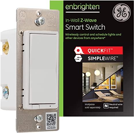 GE Enbrighten Z-Wave Plus Smart Light Switch with QuickFit and SimpleWire