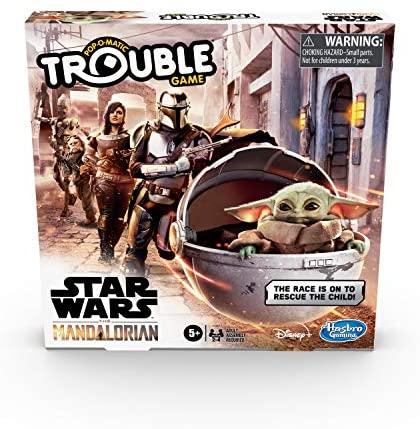 Hasbro Gaming Trouble: Star Wars The Mandalorian Edition Board Game