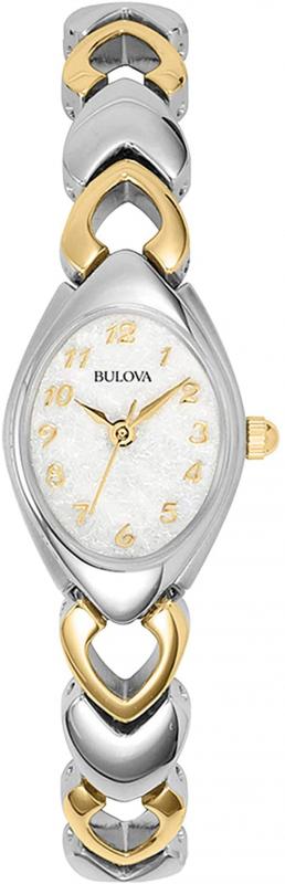 Bulova Classic Quartz Ladies Watch, Stainless Steel , Two-Tone