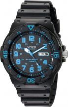 Casio Unisex MRW200H-2BV Neo-Display Black Watch with Resin Band