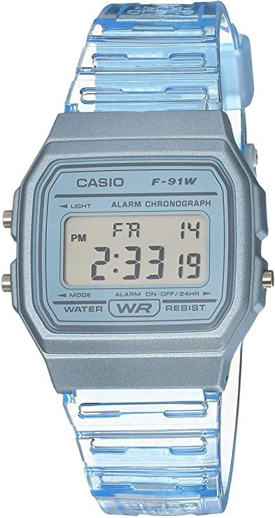 Casio Quartz Watch with Resin Strap, Blue