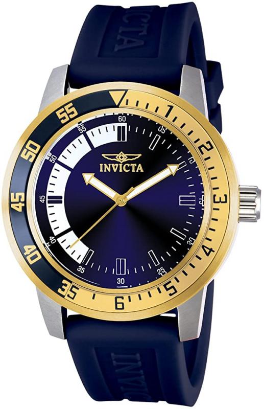 Invicta Men's 12847 Specialty Blue Dial Blue Polyurethane Watch