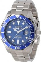 Invicta Men's 12563 Pro Diver Blue Carbon Fiber Dial Stainless Steel Watch