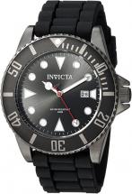 Invicta Men's Pro Diver Stainless Steel Quartz Watch with Silicone Strap, Black, Blue, Gold