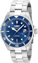 Invicta Men's Pro Diver Quartz Diving Watch with Stainless-Steel Strap, Blue, Grey
