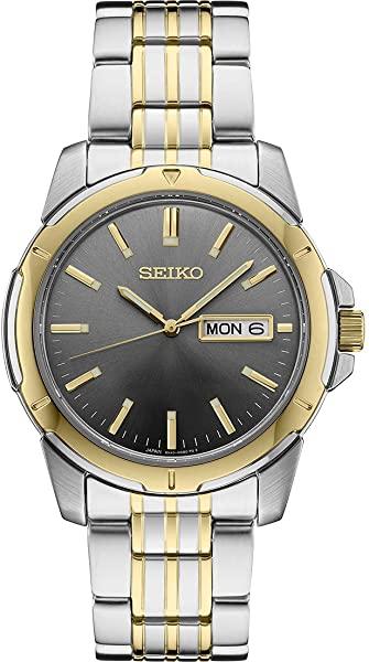 Seiko Men's Japanese Quartz Dress Watch with Stainless Steel Strap, Silver