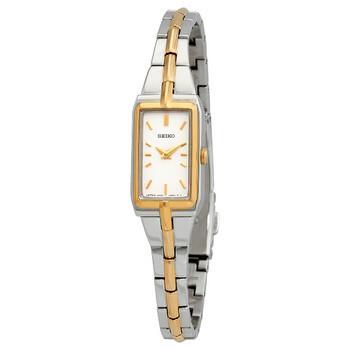 Seiko Women's Stainless Steel Japanese Quartz Dress Watch with Steel Two Tone Strap