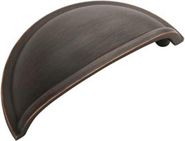 Amerock Cabinet Cup Pull Oil Rubbed Bronze 3 inch (76 mm) Center to Center