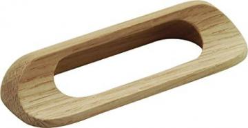 Hickory Hardware Natural Woodcraft Cup Cabinet Pull, 3.78", Unfinished Wood