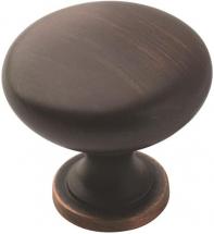Amerock Cabinet Knob Oil Rubbed Bronze, 1-1/4 inch (32 mm) Diameter, Edona