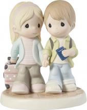 Precious Moments 211033 You’re My Passport to Happiness Bisque Porcelain Figurine , White