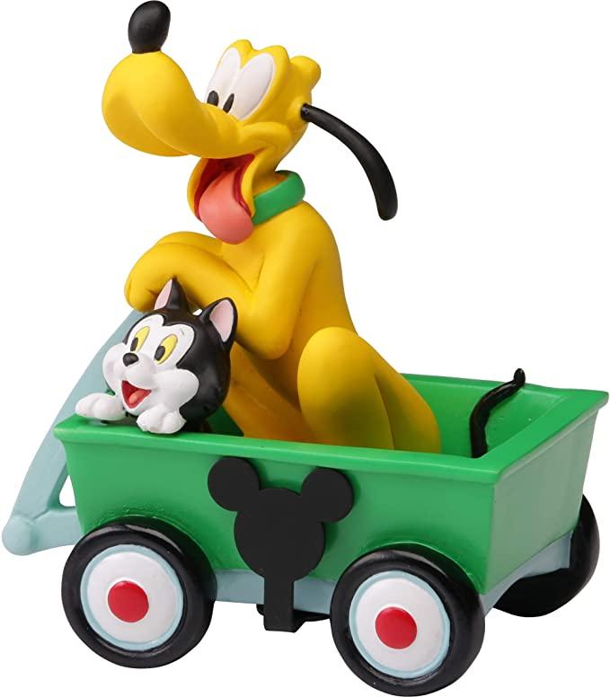 Precious Moments 201704 Disney Collectible Parade Pluto and Figaro Resin/Vinyl Figurine, One Size