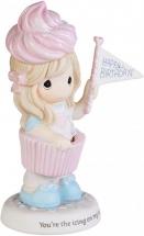Precious Moments 193019 Cupcake Girl with Ice Cream Cone Bisque Porcelain Figurine, One Size