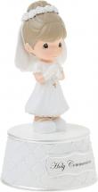 Precious Moments, Holy Communion Music Box, Plays: The Lord’s Prayer, Resin, For Girl