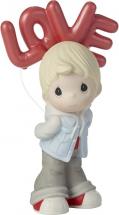 Precious Moments 202002 I Can’t Hide My Love for You Blond Boy Bisque Porcelain Figurine