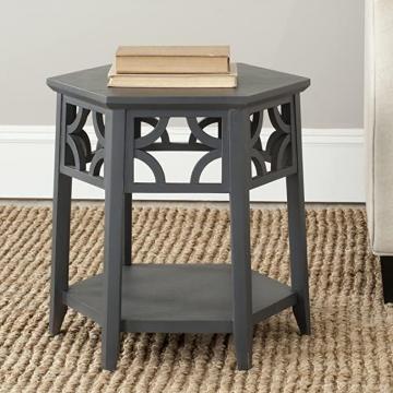 Safavieh American Homes Collection Connor Charcoal Grey Hexagon End Table