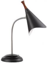 Adesso 3234-01 Draper Gooseneck Desk Lamp, 18.5 in, 60W Incandescent/ 13W CFL