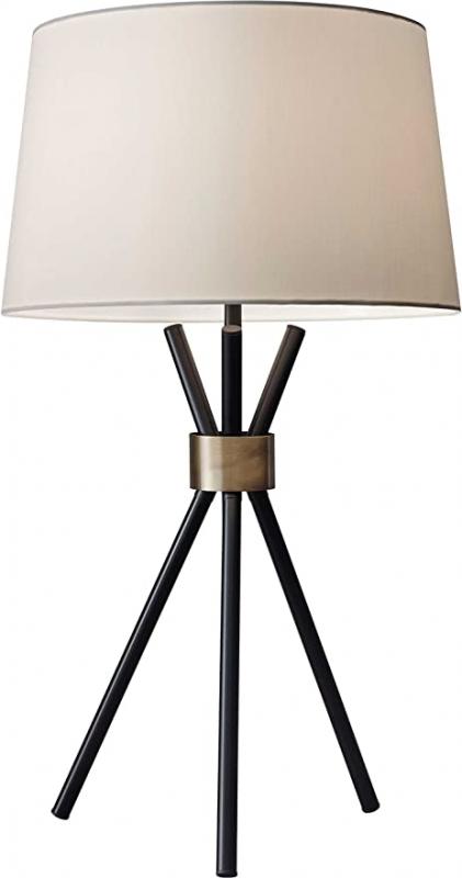 Adesso 3834-01 Benson 25.5" Table Lamp, Black, Smart Outlet Compatible
