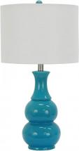 Decor Therapy TL17303 Table Lamp, 14x14x26.5, Teal