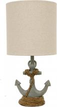 Decor Therapy TL15453 Table Lamp, Antique Iced Blue