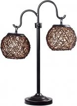 Kenroy Home 32245BRZ Castillo Table Lamps, Medium, Oil Rubbed Bronze with Highlights