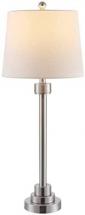 Safavieh Lighting Collection Baxter Modern Contemporary Nickel Iron 30-inch Table Lamp