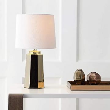 Safavieh Lighting Collection Parlon Plated Gold 17-inch Table Lamp