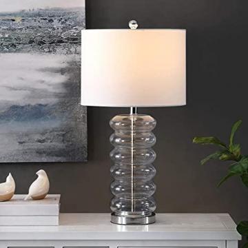 Safavieh Lighting Collection Peli Modern Clear Glass 27-inch Table Lamp