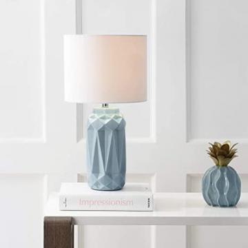 Safavieh Lighting Collection Kelesie Light Blue 18-inch Table Lamp