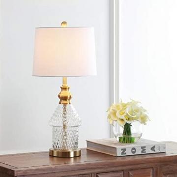 Safavieh Lighting Collection Camden Clear/Brass Gold 25-inch Table Lamp