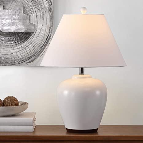 Safavieh Lighting Collection Etren Modern Ivory 25-inch Table Lamp