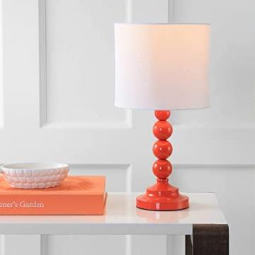 Safavieh Lighting Collection Almeria Modern Contemporary Orange 20-inch Table Lamp