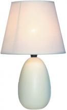 Simple Designs LT2009-OFF Mini Egg Oval Ceramic Table Lamp, Off-White