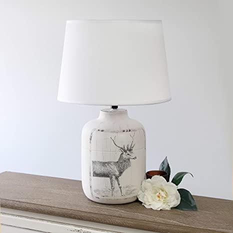 Simple Designs LT1065-DER Deer Farmhouse Table Lamp