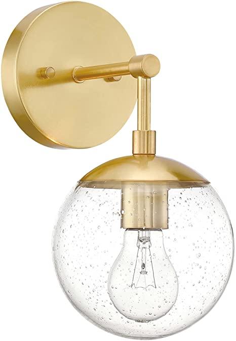 Design House 588871-SG Gracelyn Modern Indoor Dimmable Light with Globe Shade, Wall, Satin Gold
