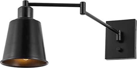JONATHAN Y JYL7576A Cary 5.75" Iron Contemporary Swing Arm Wall Light