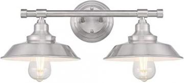 Westinghouse Lighting 6110300 Iron Hill Vintage Two-Light Indoor Wall Light Sconce