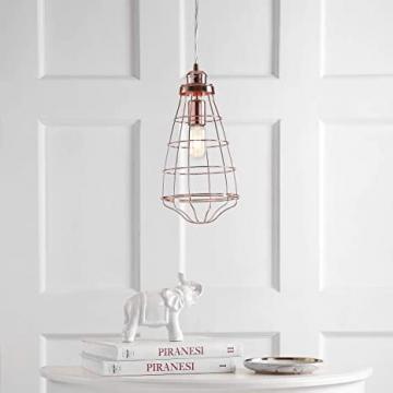 Safavieh PND4037A Lighting Collection Henni Modern Industrial 88.8-inch Rose Gold Pendant, 16.8" H