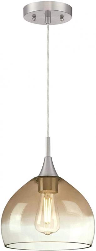 Westinghouse Lighting 6366900, Brushed Nickel Finish One-Light Indoor Pendant