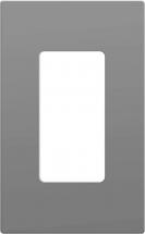 Enerlites Grey Screwless Decorator Wall Plate Outlet, 1-Gang 4.68" H x 2.93" L Switch Cover