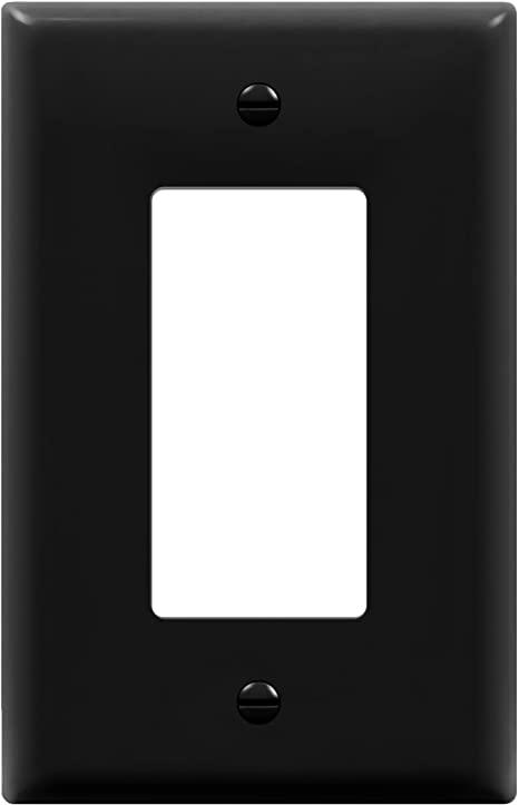 Enerlites Decorator Light Switch or Receptacle Outlet Wall Plate, Midway 1-Gang 4.88 x 3.11