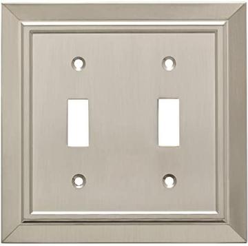 Franklin Brass W35220-SN-C Classic Architecture Double Toggle Switch Wall Plate/Switch Plate/Cover
