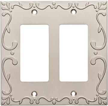Franklin Brass W35077-SN-C Classic Lace Double Decorator Wall Plate/Switch Plate/Cover
