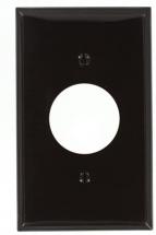 Leviton 80704 1-Gang Single 1.406-Inch Hole Device Receptacle Wallplate, Brown
